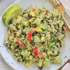 Black Bean and Quinoa Salad with Cilantro Lime Dressing