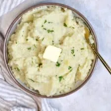 Puré de Patatas Ligero con Coliflor y Yogur