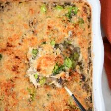 Lightened Up Chicken, Broccoli and Rice Casserole (no soup!)