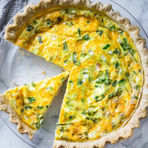 Quiche de jamón y queso
