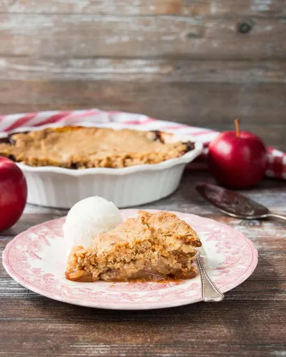 Pastel sueco de manzana y avena