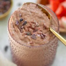 Creamy Chocolate Chia Pudding (higher protein!)