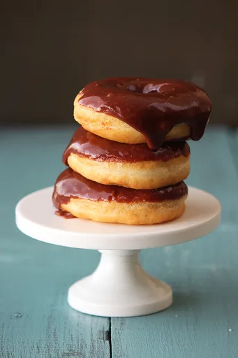 Yeast Raised Chocolate Glazed Dougnuts