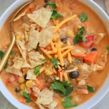 Chicken Tortilla Soup (Veggie-Loaded!)