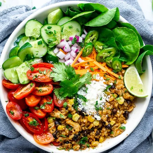 Instant Pot Chicken Burrito Bowl