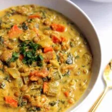 Creamy Golden French Lentil Soup