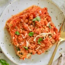 Turkey Lasagna (with veggies and cottage cheese!)