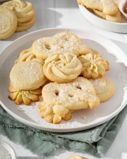 Danish Butter Cookies (Melt in your mouth)