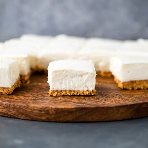 Barritas de tarta de queso sin horno