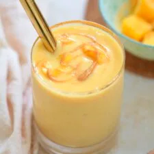 Mango Smoothie with Greek Yogurt and PB