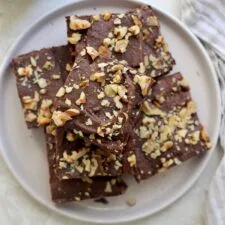 Fudgy Sweet Potato Brownies with Almond Butter (no added sugar!)