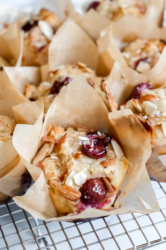 Almond Cherry Muffins