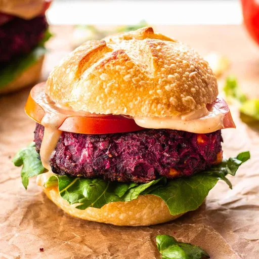 Easy Beet & Black Bean Burgers (Vegan)