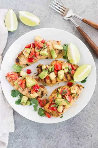 Pollo al cilantro y lima
