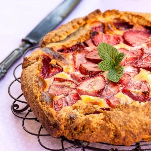 Mascarpone and Strawberry Galette