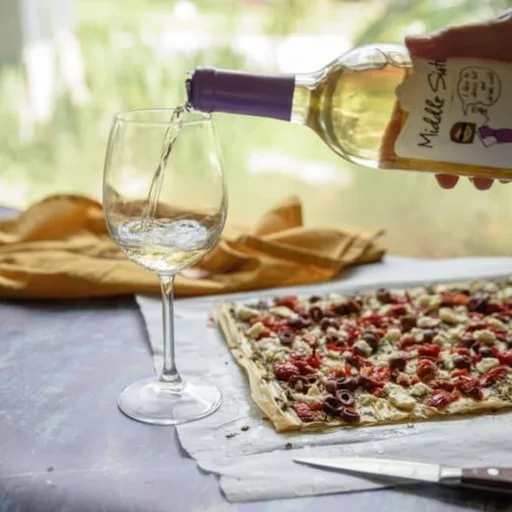 Mediterranean Flatbread with Flaky, Phyllo Crust