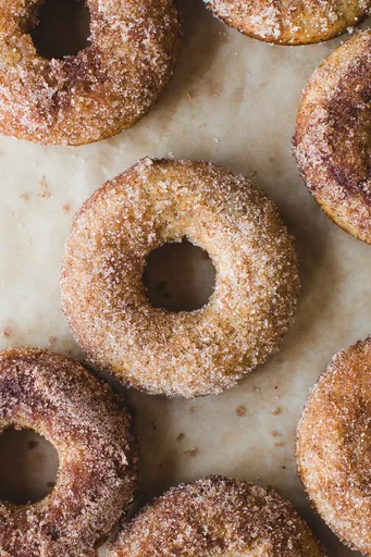 Donuts de sidra de manzana al horno
