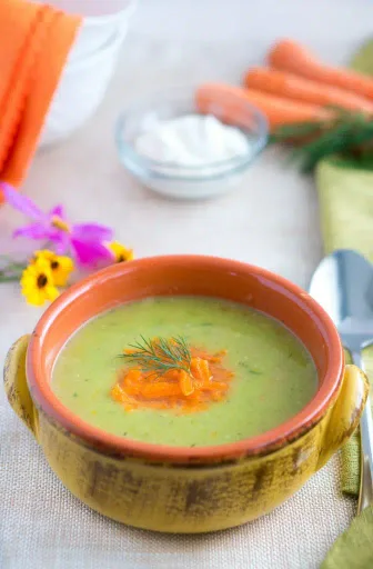 Sopa cremosa de calabacín