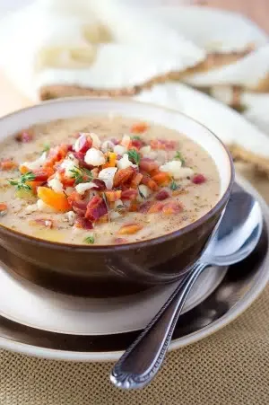 Sopa de coliflor fácil