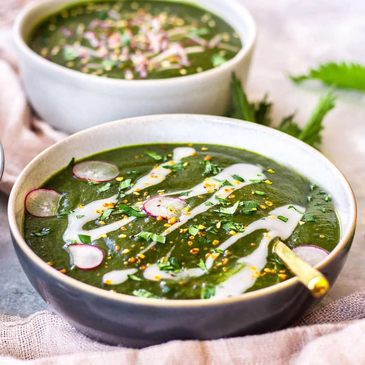 Nutrient-Rich Nettle Soup (vegan & gluten-free)