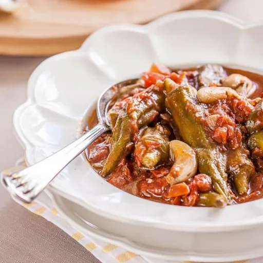 Okra & Sautéed Tomatoes