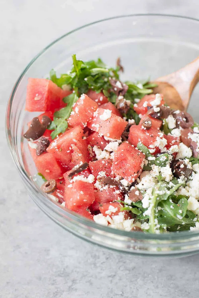 Arugula, Watermelon and Feta Salad
