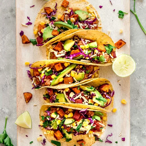 Roasted Sweet Potato Tacos (vegan & gf)