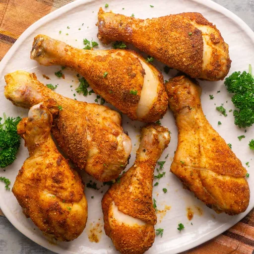 Muslos de pollo al horno (crujientes y fáciles)