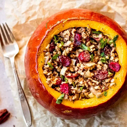 Best Vegan Stuffed Pumpkin (Gluten Free)