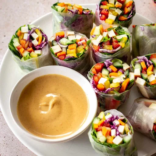 Rollitos de primavera veganos frescos y fáciles