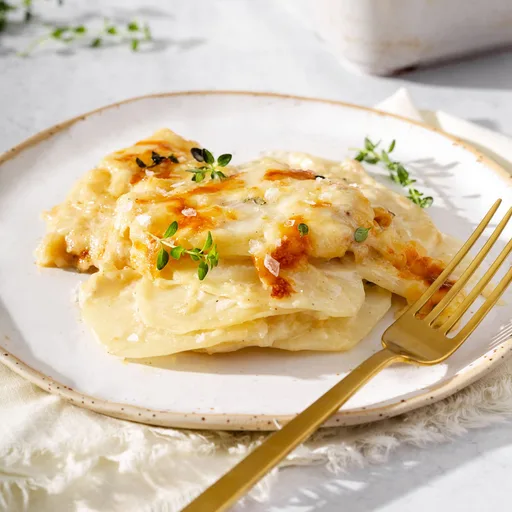 Patatas gratinadas al miso