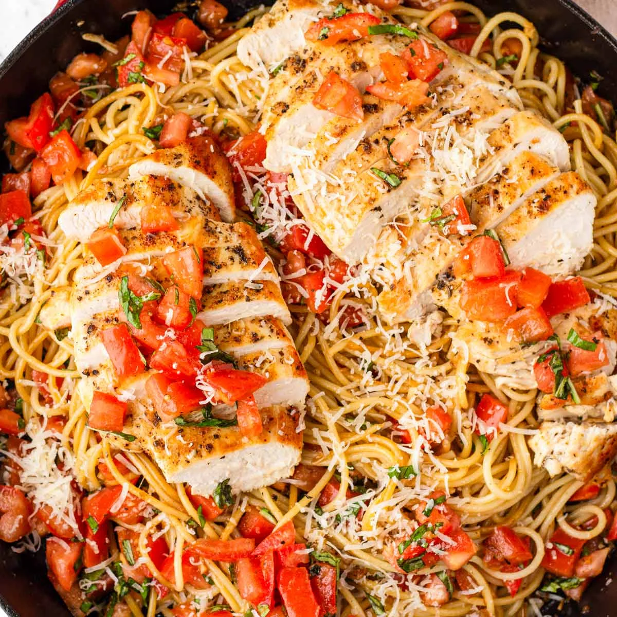 Chicken Bruschetta Pasta
