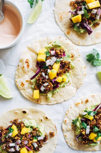 Tacos de chorizo vegano