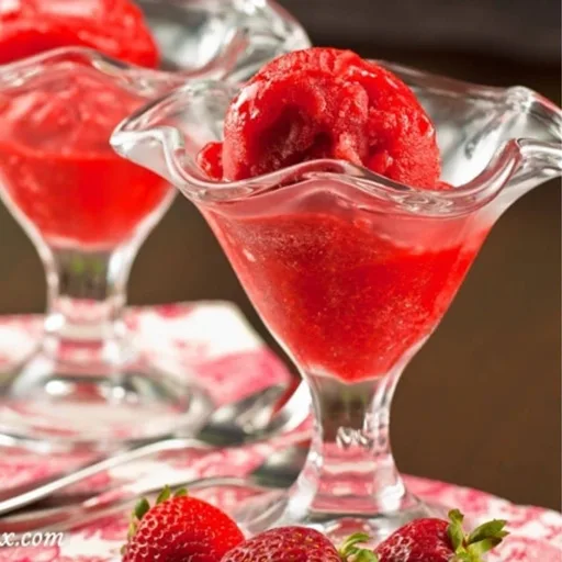 Sorbete de fresa