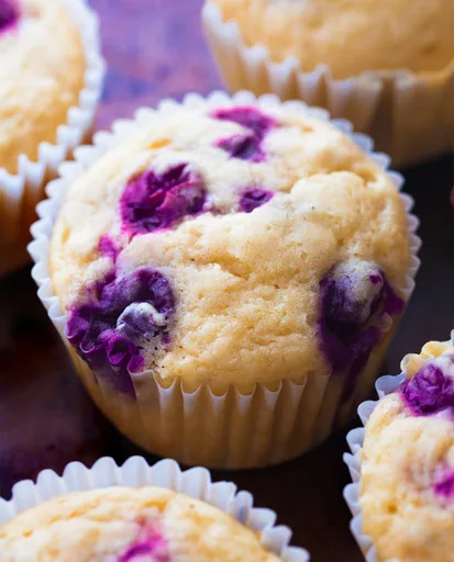 Healthy Blueberry Muffins