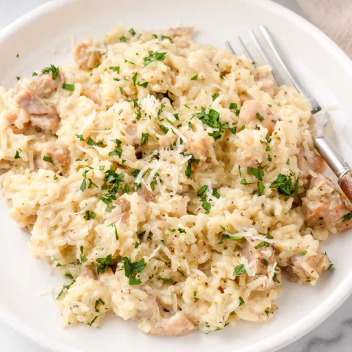 Pollo cremoso con arroz