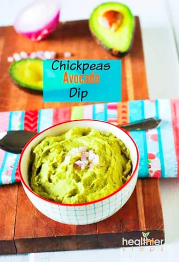 Dip de garbanzos y aguacate