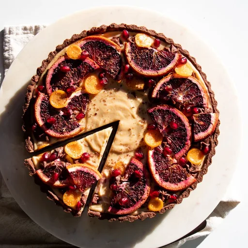 Chocolate Blood Orange Tart