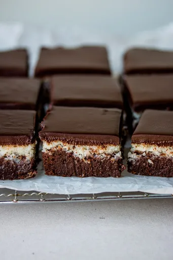 Brownies de chocolate y coco
