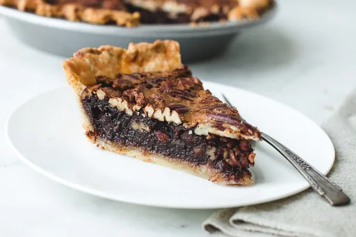 Tarta de chocolate y nueces pecanas