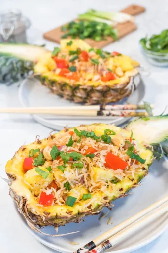 Arroz Frito con Piña
