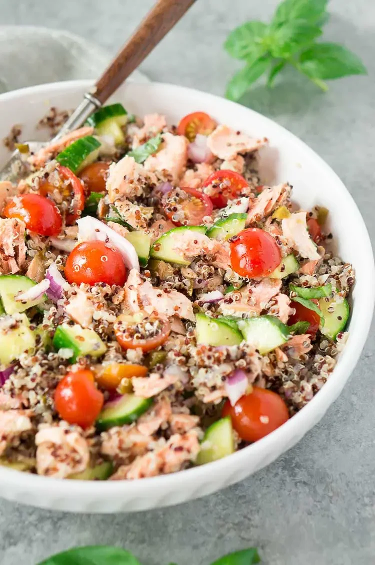 Quinoa Salad with Salmon