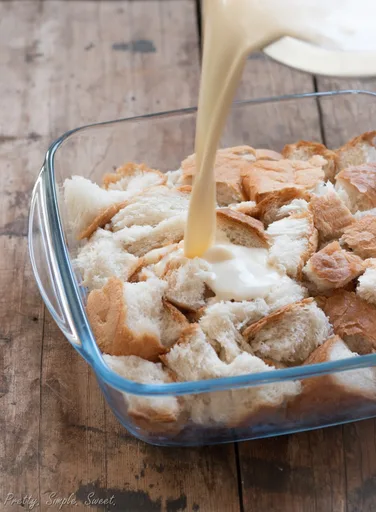 Receta fácil de pudín de pan