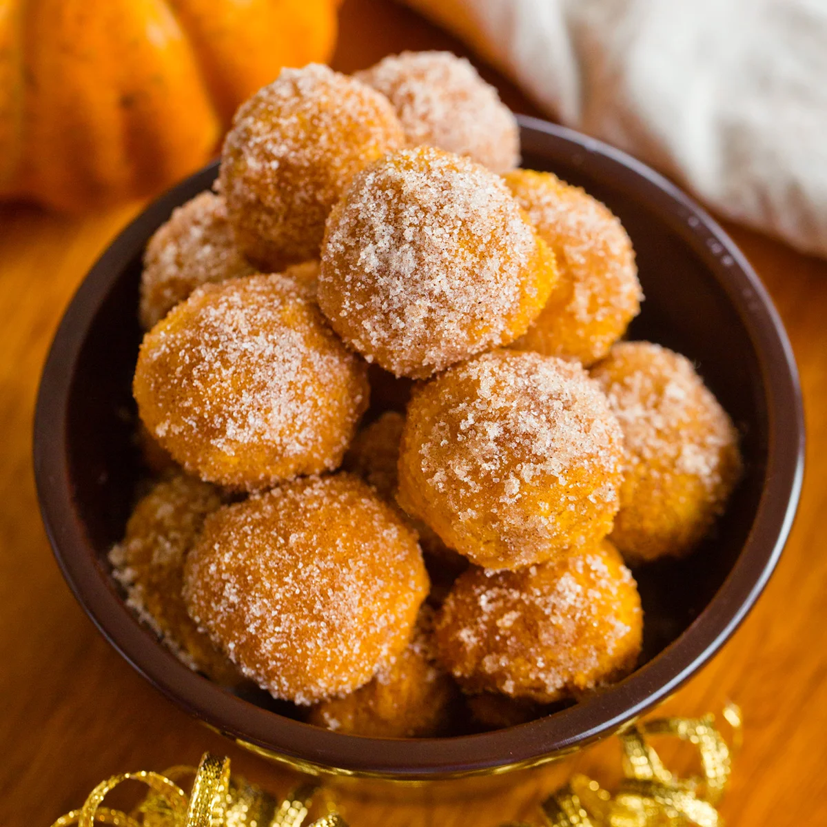 Pumpkin Donut Holes