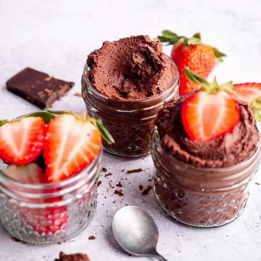 Mousse de chocolate cremosa (sin huevo)