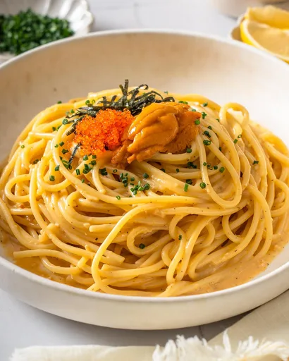 Pasta con erizo de mar