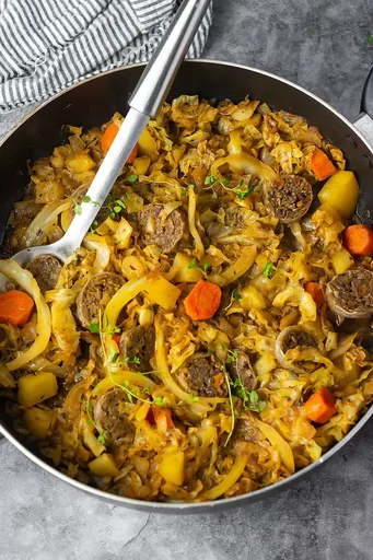 Repollo y Salchicha Veganos