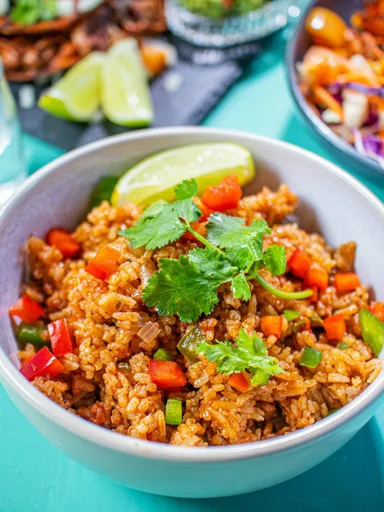 Arroz mexicano vegano