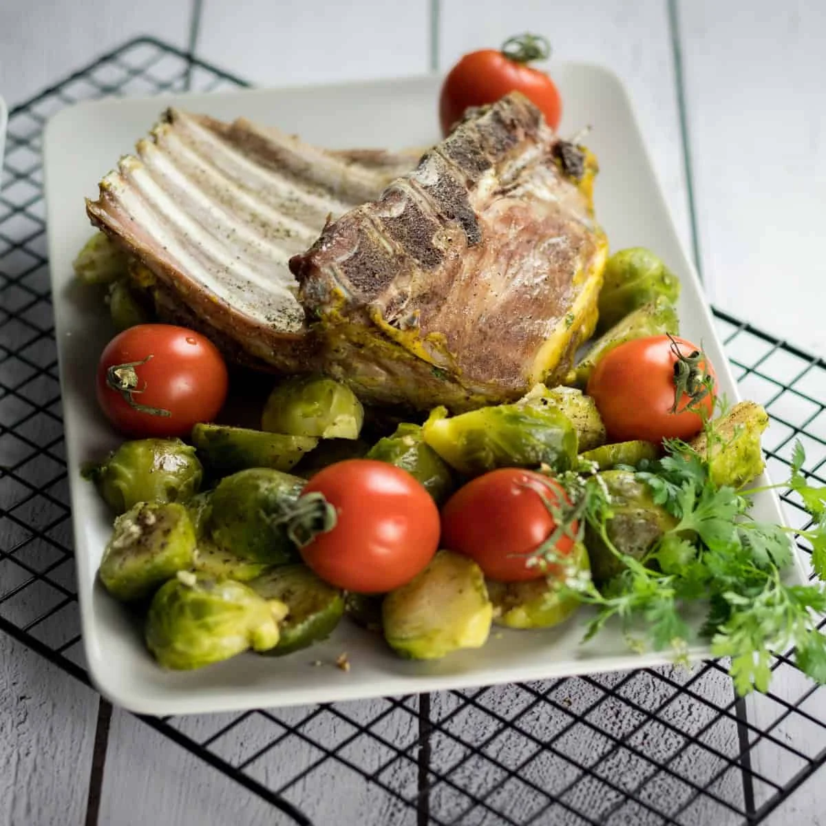Oven Roasted Rack of Lamb