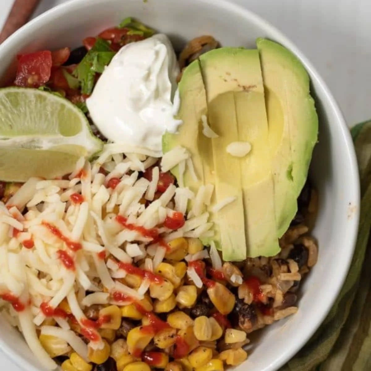 Bolws de burrito vegetarianos